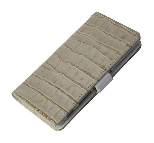 手帳型 スマホケース 本革 緑