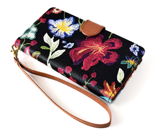 手帳型 スマホケース 花柄 プリントフ ラワー 可愛い