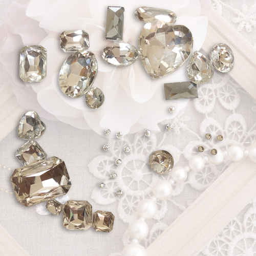 手帳型ケース スマホケース デコ ハート クリア