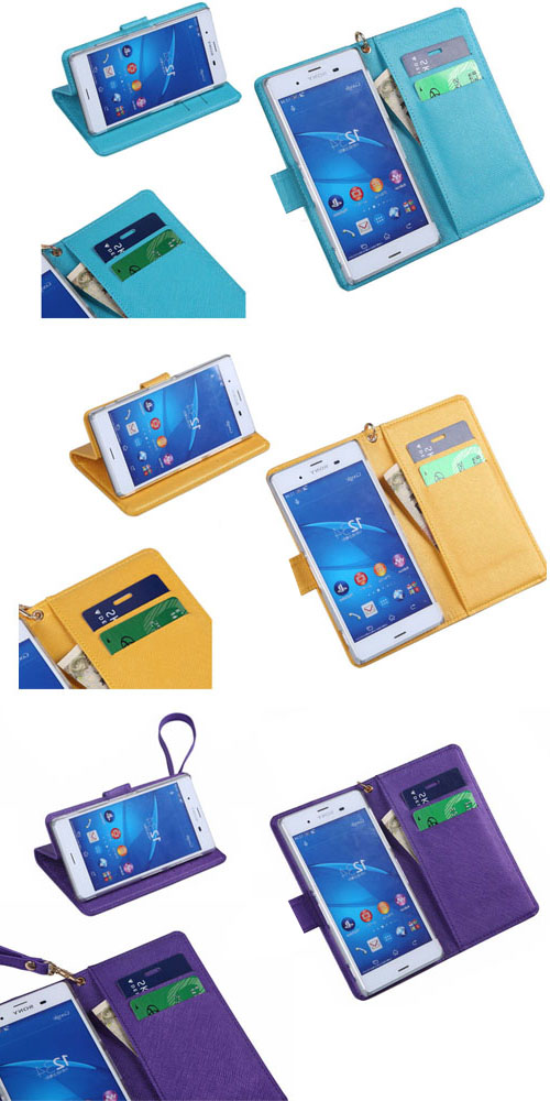 左利き用 フリップスマホケース 白 黒 黄色 紫 オレンジ 青